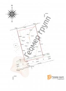 Топографическая съемка частного участка, д. Борисово, ул. Дружбы, 15 соток